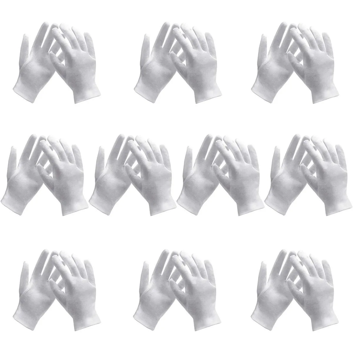  ENPOINT 530047_01 White Cotton Gloves 10 Pairs 20 Pcs — product photo