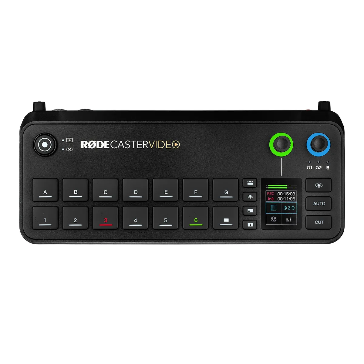 RODE Microphone RODE Microphone RØDECaster Video Audio Mixer 1080p60 6 Inputs — product photo
