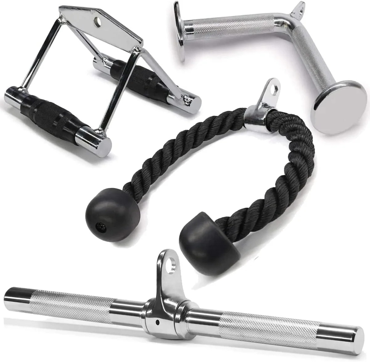 TAURKENAM TAURKENAM 4-Piece Cable Attachment Set 880 LB Home Gym — product photo