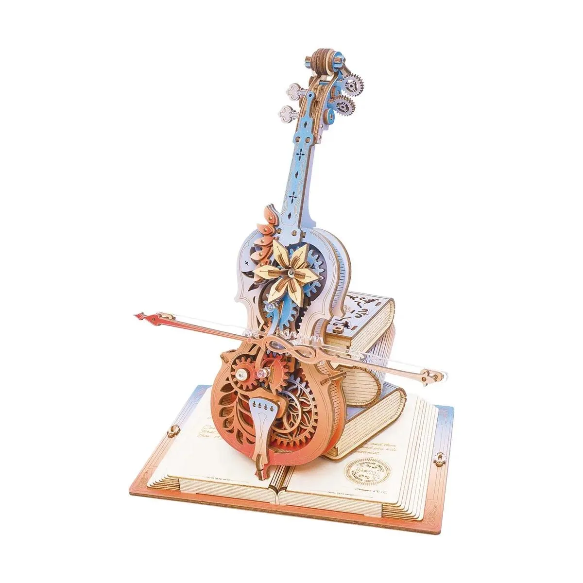 ROKR ROKR Magic Cello 3D Puzzle Music Box 199 PCS 1/5 Scale STEM Toy — product photo