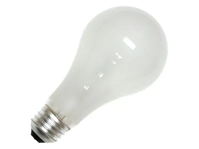 Ushio BBA 250W A21 incandescent bulb clear glass pear shape