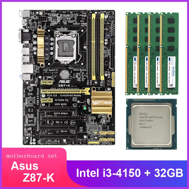 Avarum Avarum Embedded Solution ASUS Z87-K i3-4150 32GB DDR3L 1600MHz — product photo