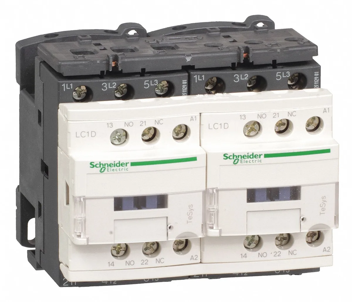 Schneider Electric Schneider Electric LC2D09G7V IEC Magnetic Contactor 120V AC 9A 20A 3.54in — product photo