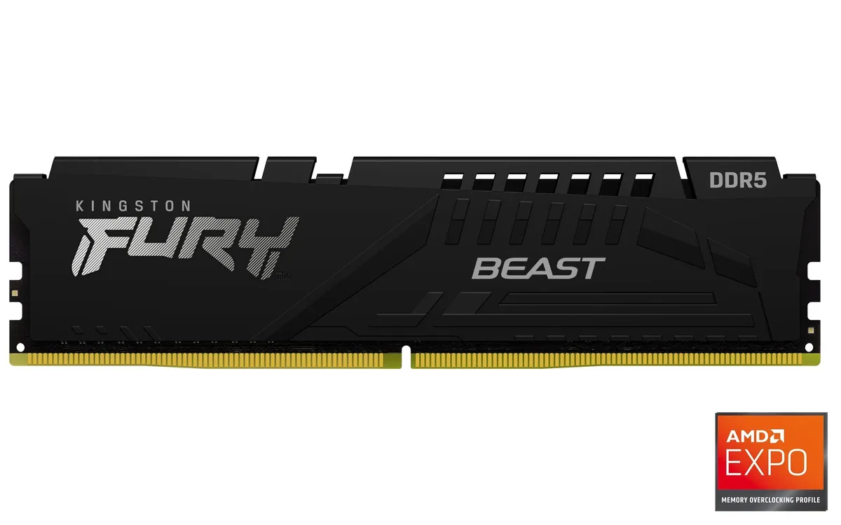 Kingston Technology Corp. Kingston Technology Corp. KF556C36BBE-64 FURY Beast 64GB DDR5 5600 CL36 desktop RAM — product photo