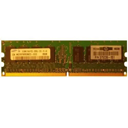 SAMSUNG SAMSUNG M378T6553BZ3-CCC 512MB DDR2 400MHz PC2-3200 240-Pin Non-ECC Unbuffered CL3 desktop RAM — product photo