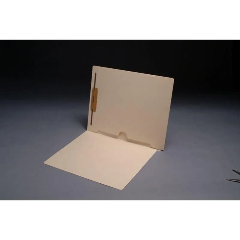 Box of fifty manila file folders with reinforced end tab and fastener position one
