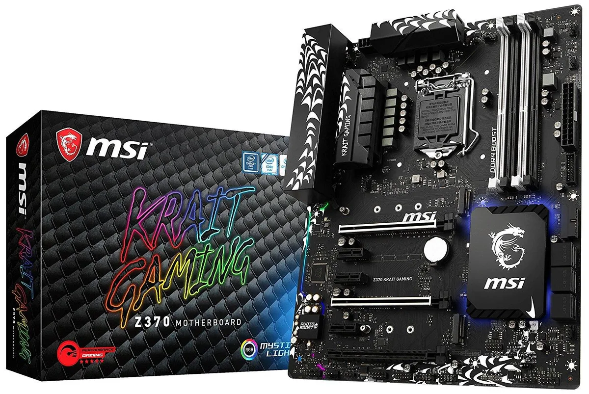 MSI MSI Z370 KRAIT GAMING Performance Coffee Lake VR Ready SLI Intel motherboard — product photo