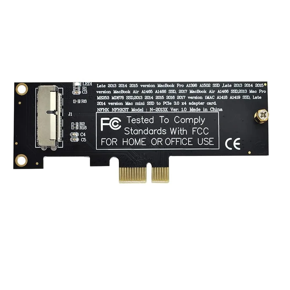 LORDWORLD LORDWORLD PCIe x1 to 12+16 Pin SSD Adapter 2013-2017 Mac Pro Air — product photo