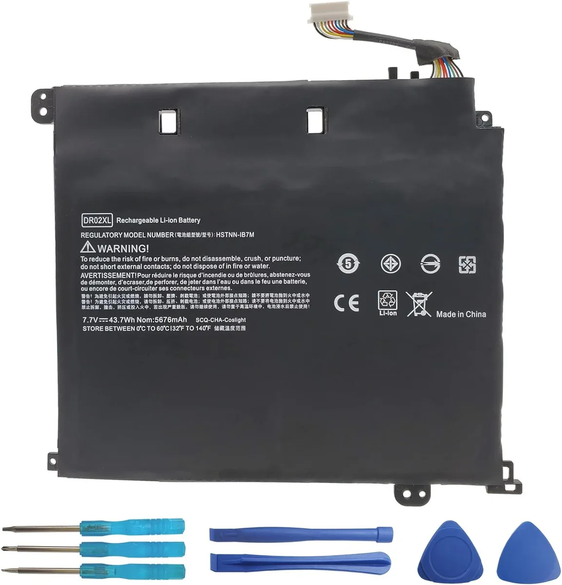 NShi NShi DR02XL laptop battery 7.7V 43.7Wh for HP Chromebook 11 G5 — product photo