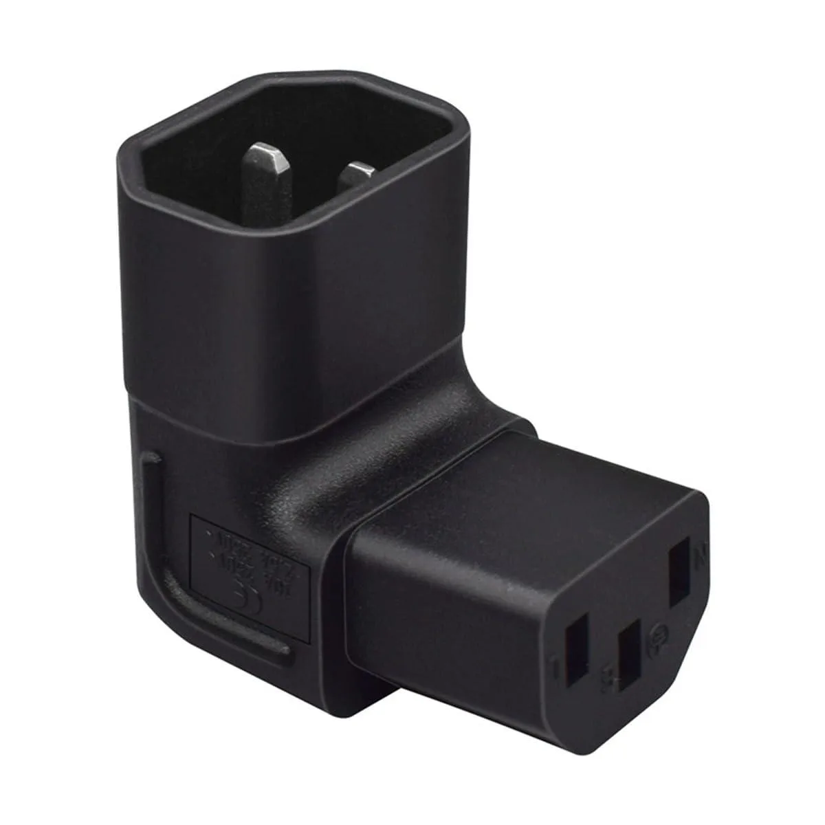 Vszerda Vszerda IEC 60320 C14 to C13 90° Up Angled Power Extension Cord — product photo