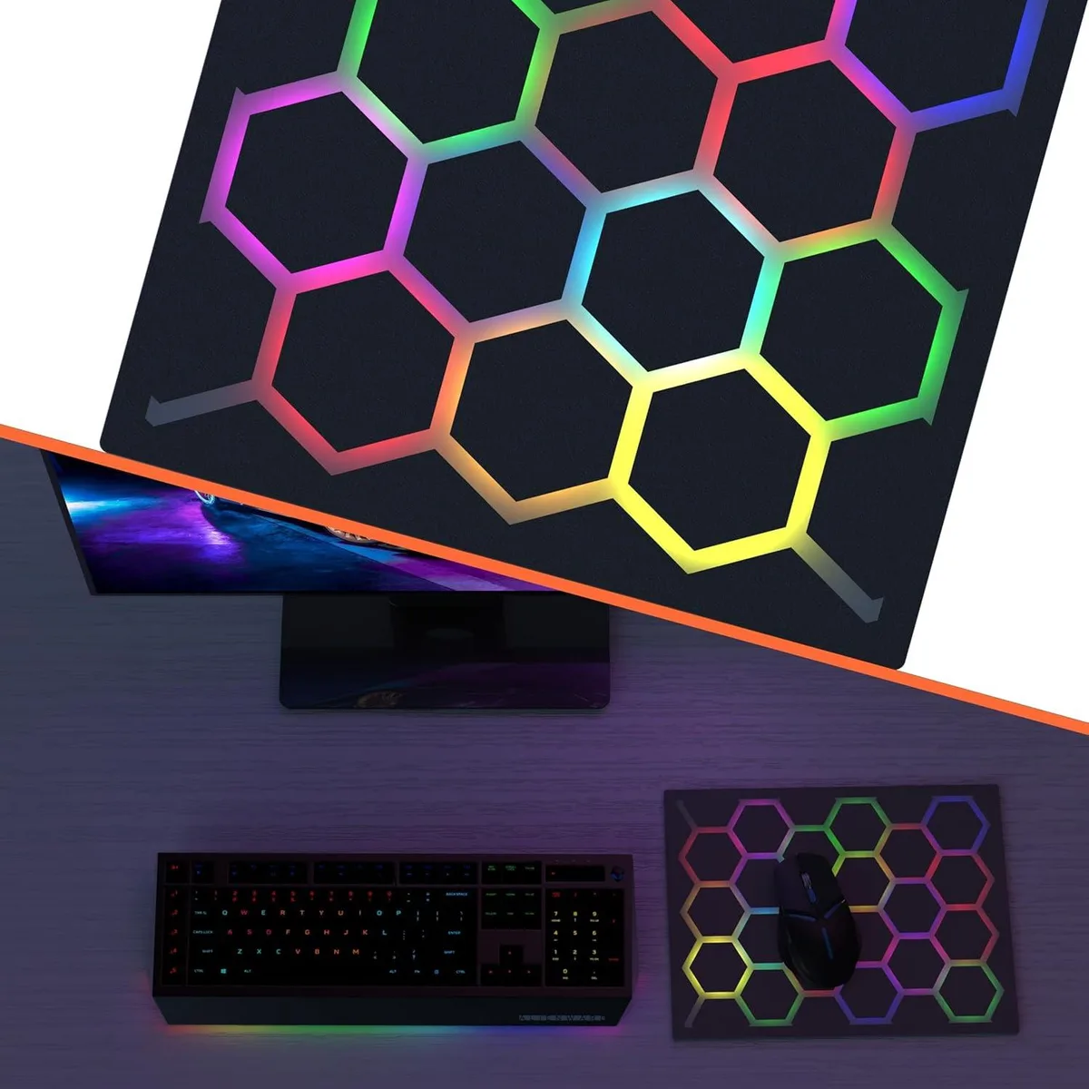 Brainwavz Brainwavz Hexagonal RGB Mouse Pad 21 Zones — product photo