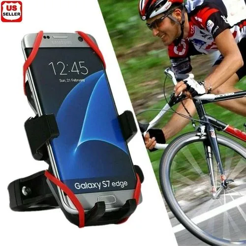 NShi NShi Silicone Phone Mount 360° Rotation 15-30mm 6.3in Black-Red — product photo