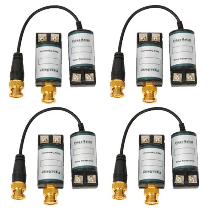 VideoSecu VideoSecu VB201P4 4-pair passive CCTV balun BNC to terminal block 1000ft mono 800ft colour — product photo