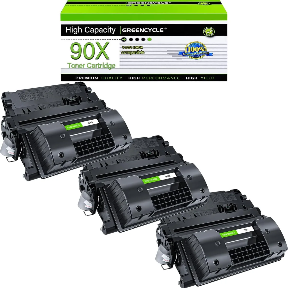 GREENCYCLE GREENCYCLE CE390X Compatible Toner Cartridge 3 Pack — product photo