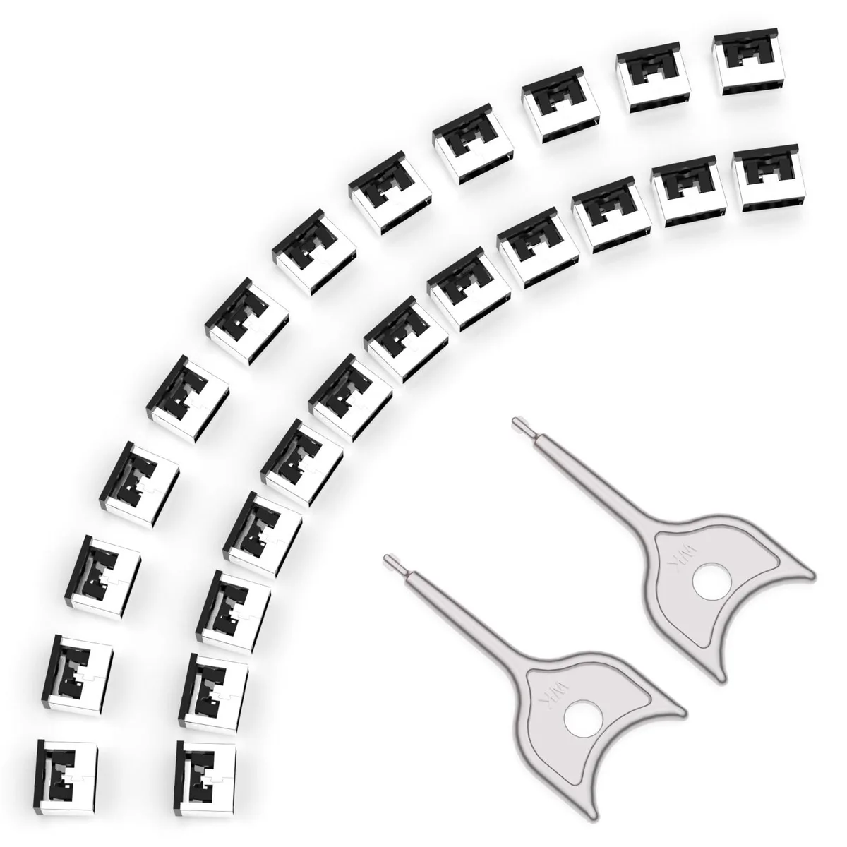 Bipra Bipra 24PCS USB Metal Port Lock Blocker Black 2 in 1 accessory — product photo