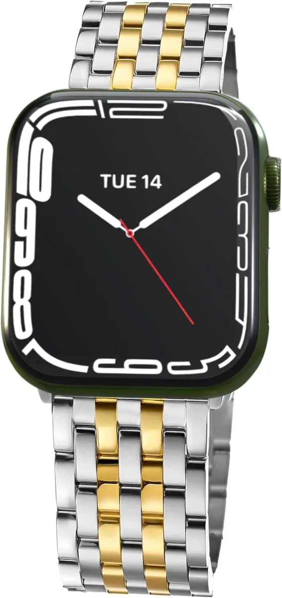 ETEIZU ETEIZU Seven-link Watch Band 38-46mm Silver Gold — product photo