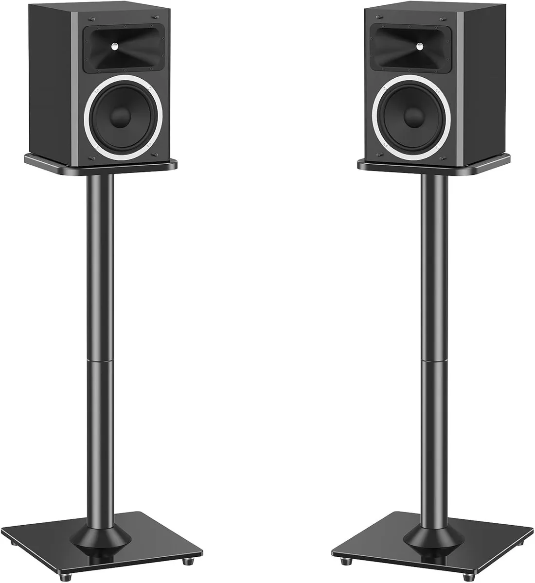 BFKK BFKK Universal Speaker Stands Pair 31" 9.8" Plate 22LBS Black MU9132 — product photo