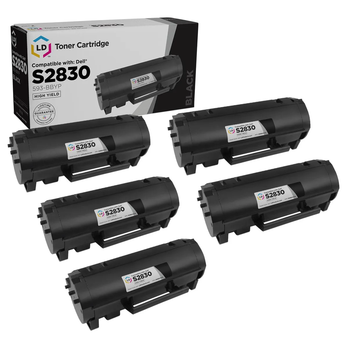 DELL DELL 593-BBYP Toner Cartridge Black 8500 Pages (5-Pack) — product photo