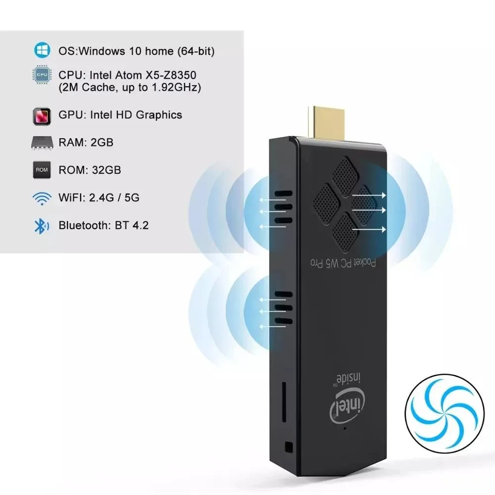 Hetai Tech Hetai Tech W5 PRO T5 4GB 64GB barebone mini PC — product photo