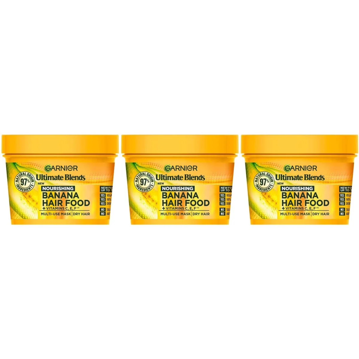 Garnier Garnier 3-in-1 Hair Mask 13.7 Fl Oz 3-Pack skin care — product photo
