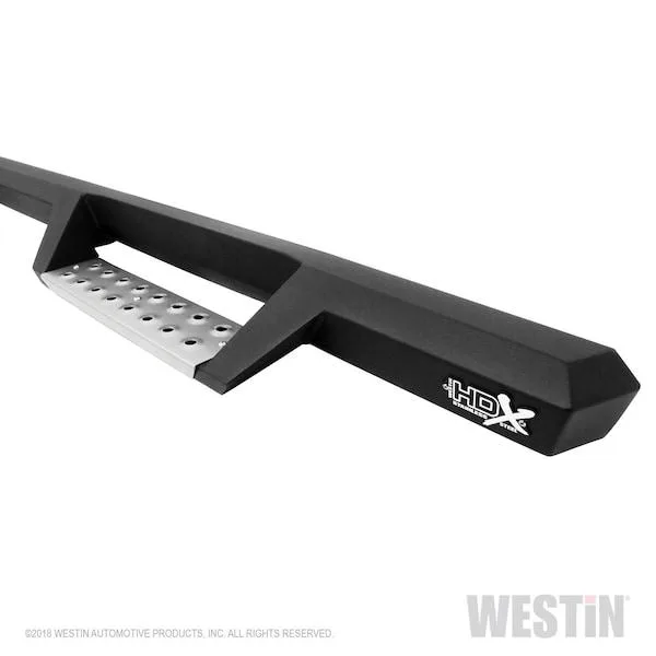 Stainless steel nerf step bars wheel-to-wheel for crew cab 6.5 ft bed