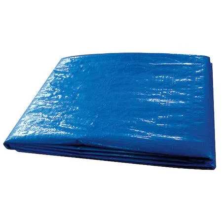 Value Brand Value Brand Standard Duty Tarp 5WTL9 9 ft 6 in x 11 ft 4 in 5.1 Mil Blue — product photo