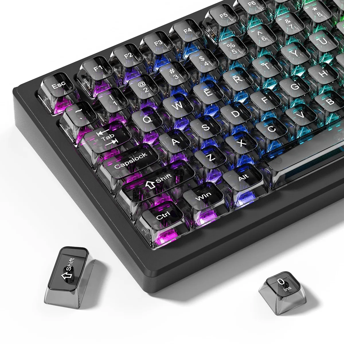 Womier Womier Grey Clear MDA Keycaps 115-Key Set — product photo