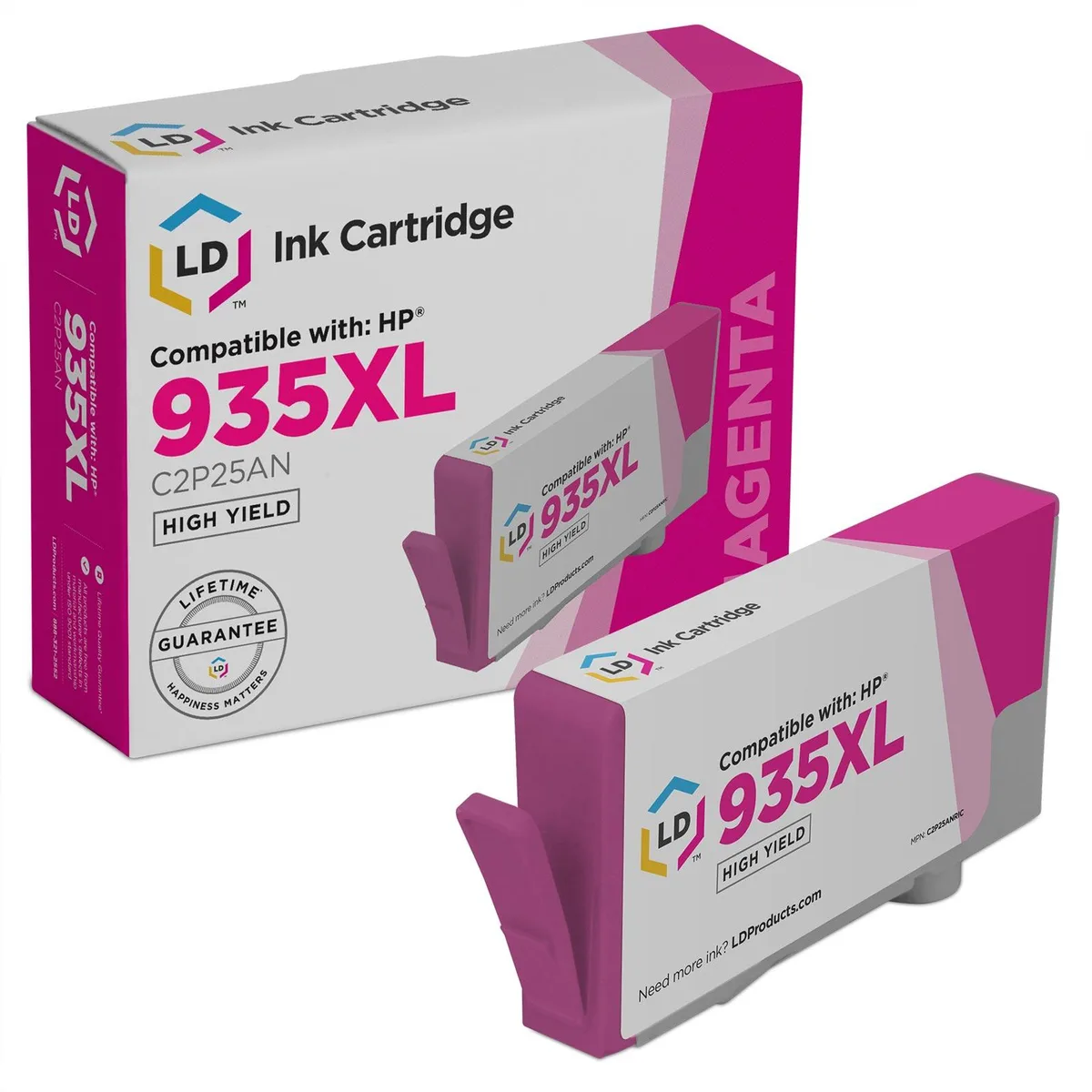 LD Products LD Products HP 935XL C2P25AN Magenta Ink Cartridge 1000 Pages — product photo