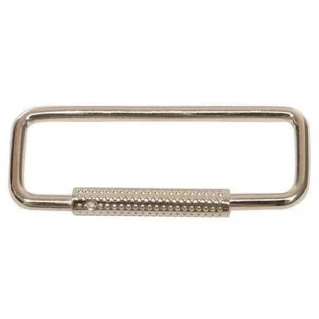 Pack of 25 nickel plated key rings with spring sleeves
