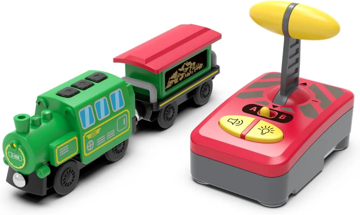 usbroway usbroway Battery Operated Locomotive Train Set Track Magnetic Powerful Light rc vehicle — product photo