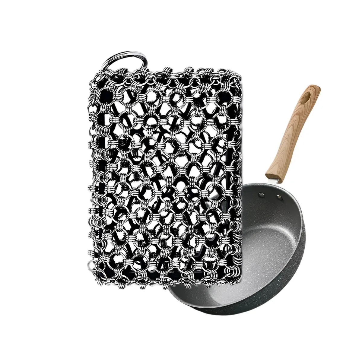  Metra KC-01-Black 4.5 Inch 316 Stainless Steel Chain Mail Cleaner — product photo