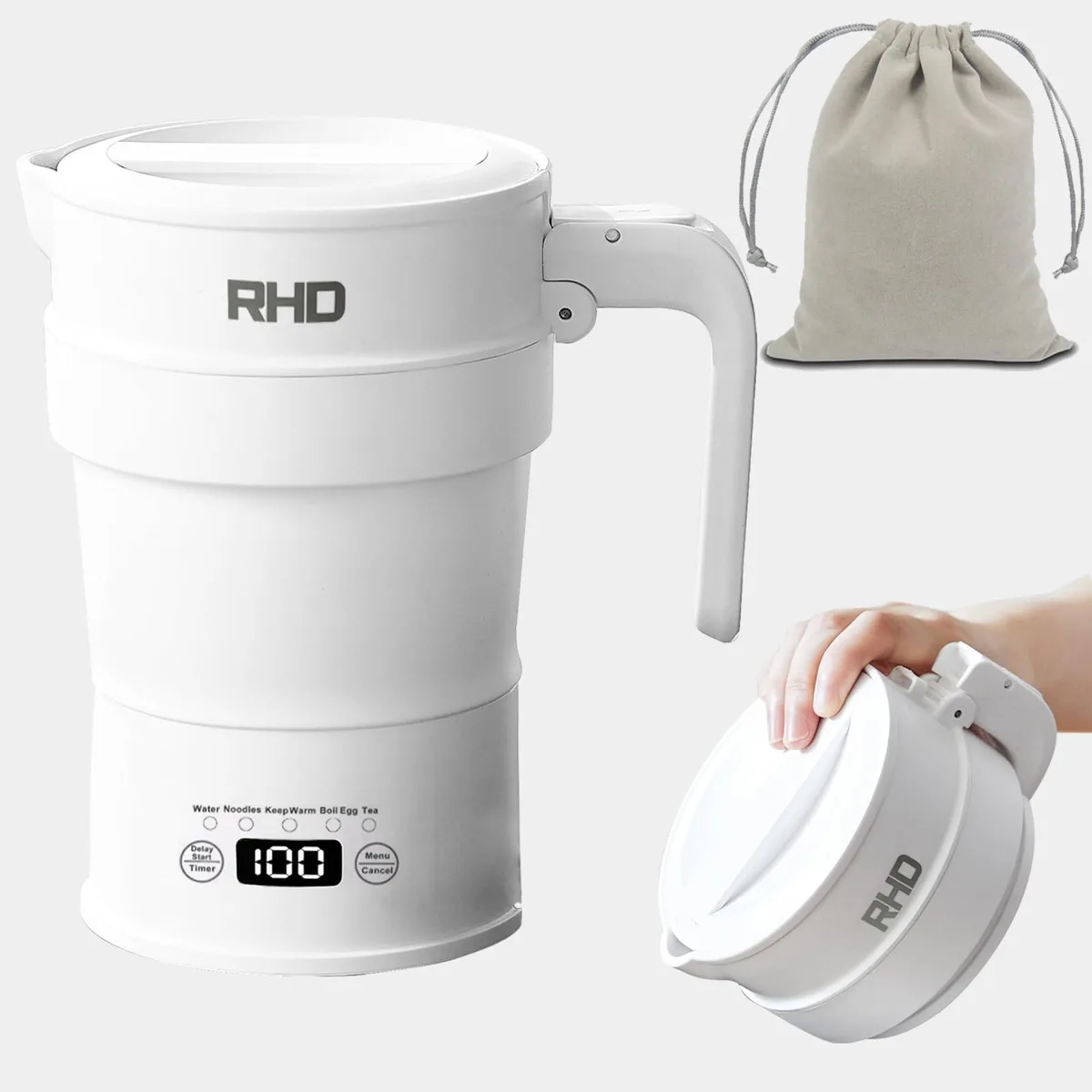  RHD XM-FK100 700 ml foldable electric kettle 600 W — product photo