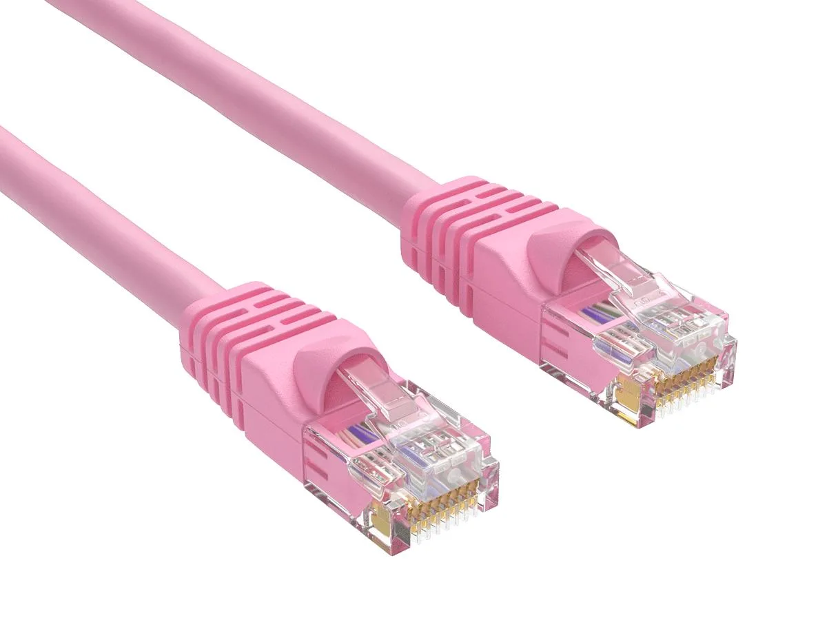 Cable Leader Cable Leader Cat6 Network Ethernet Cable 10ft Pink 24AWG — product photo