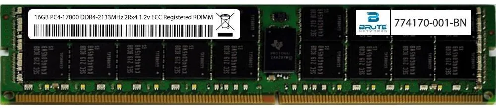 Brute Networks Brute Networks 8GB DDR4-2133 1Rx4 Registered RDIMM server RAM — product photo