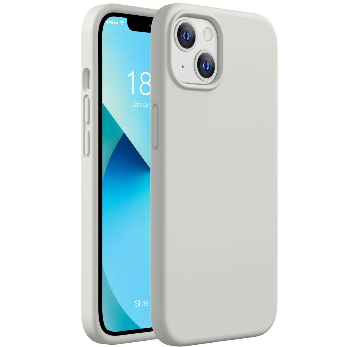  Cellever Heavy-Duty Silicone Case for iPhone 13 6.1" Stone — product photo