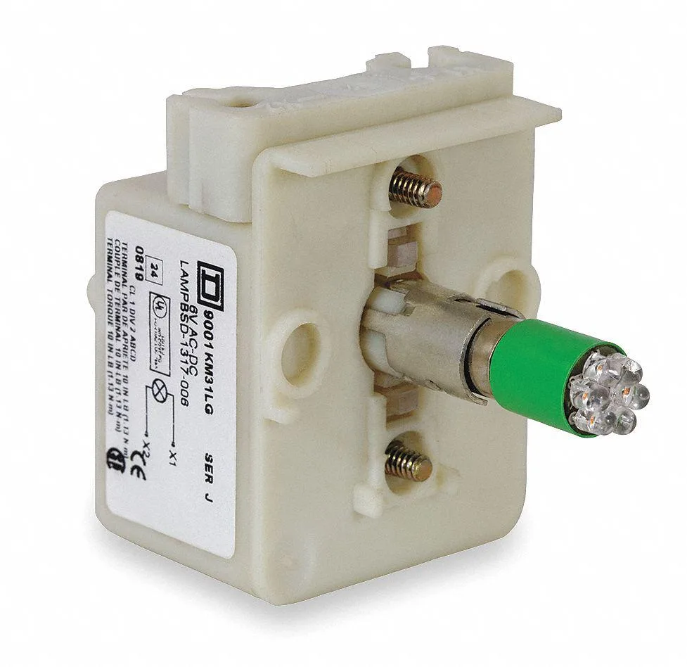 Schneider Electric Schneider Electric 9001KM38LG 30mm 120V Green LED Lamp Module — product photo