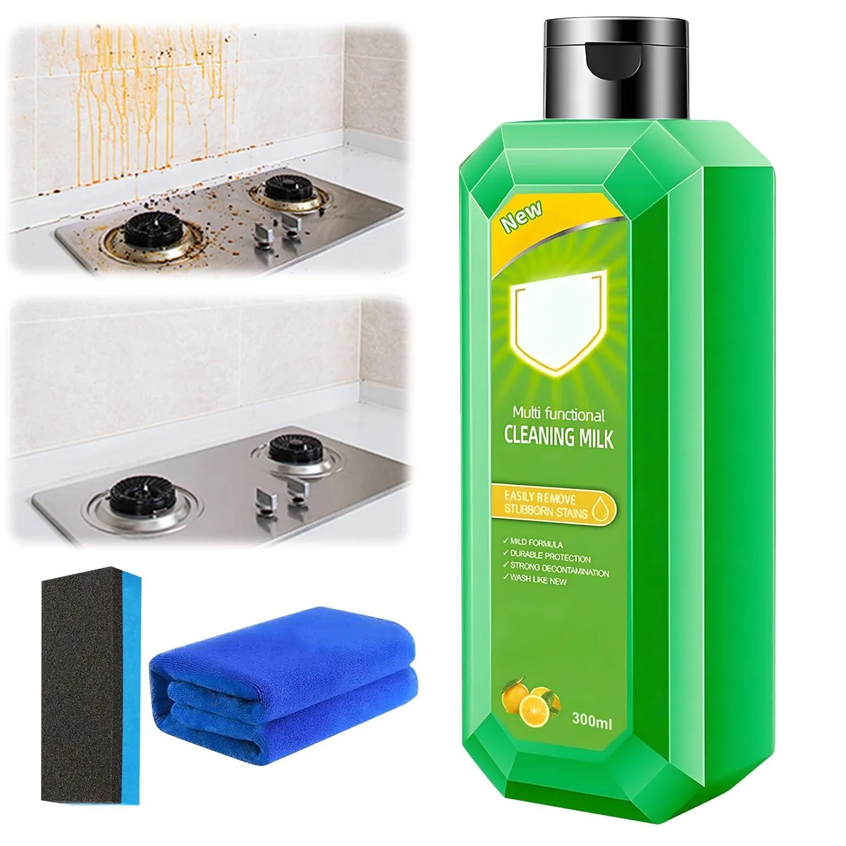 KLIFE Cleaning Milk House Cleaner Lemon 10.6 Fl oz — product photo