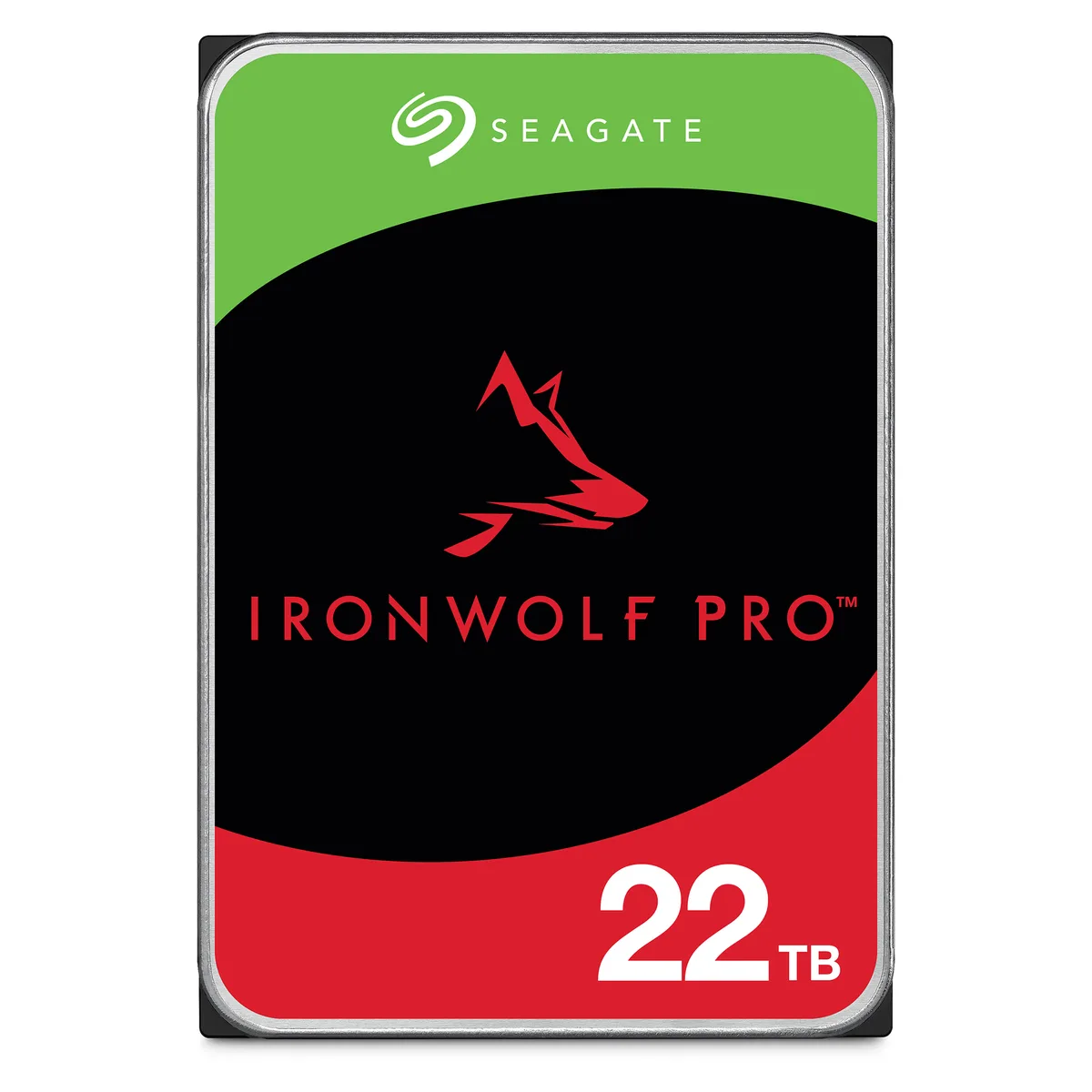 Seagate Seagate IronWolf Pro 22TB 3.5in SATA 7200 RPM 512MB ST22000NT001 internal hard drive — product photo