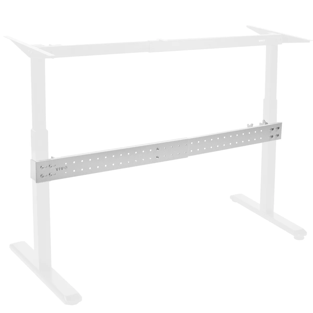 VIVO VIVO White Universal Steel Clamp-on Desk Stabilizer Bar — product photo