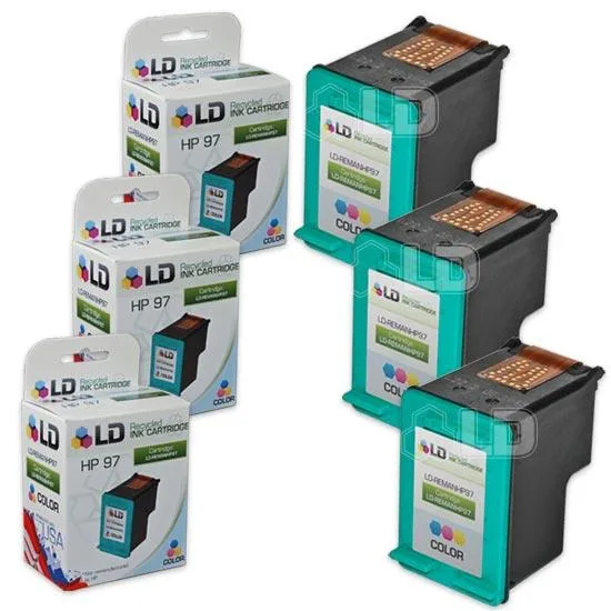 LD Products LD Products HP 97 Tri-Color Ink Cartridge 3 Pack — product photo