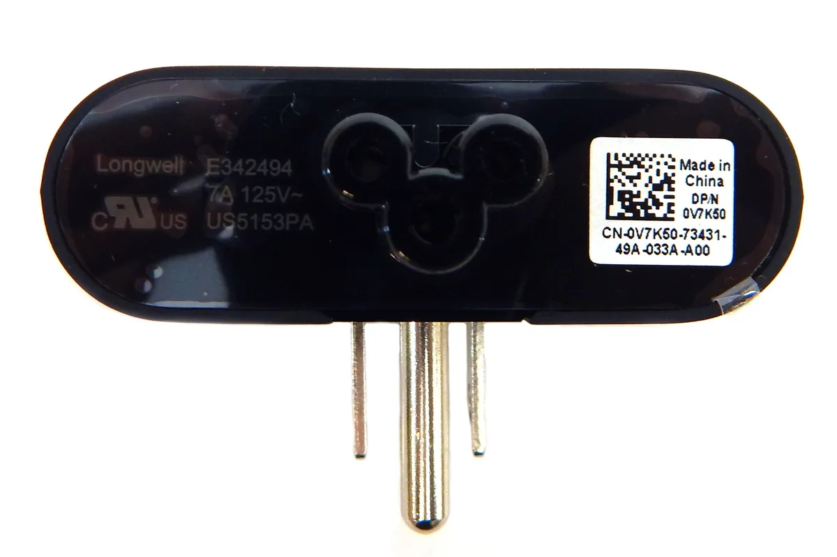 DELL DELL US5153PA 3-prong AC adapter 30W 45W 125V — product photo