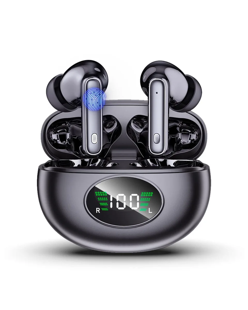 No Sew No Sew A90 Bluetooth 5.4 Earbuds Deep Black Translator 13mm 90H — product photo