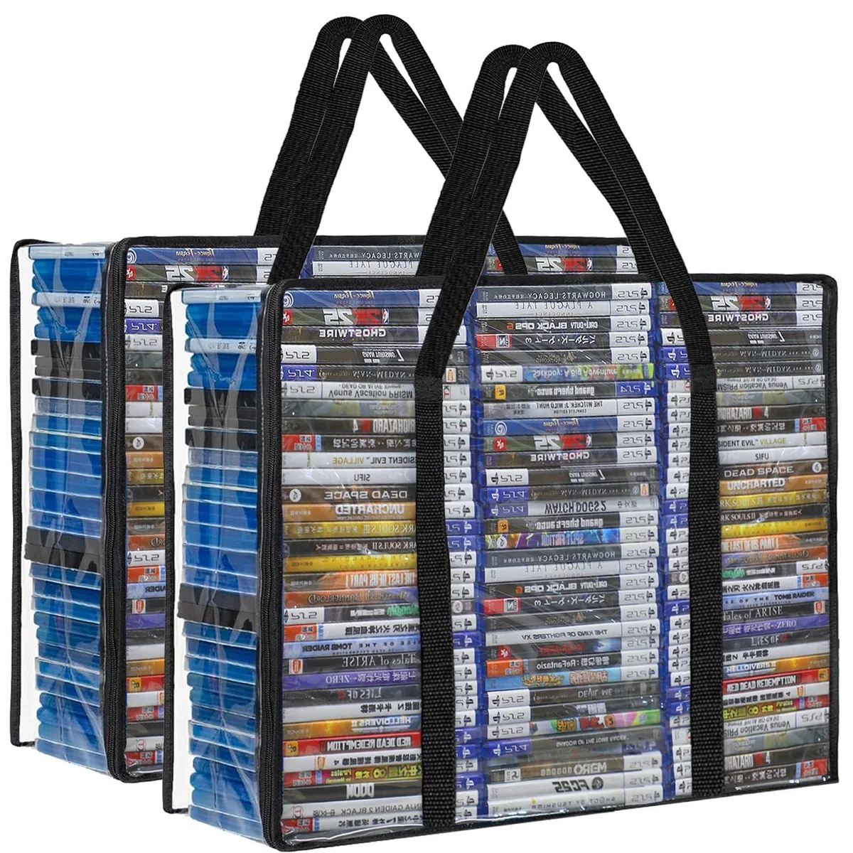  Salajory DVD-Storage-Bags-Clear-02 2-Pack Clear 21 x 6.5 x 16 in 100 Pcs — product photo