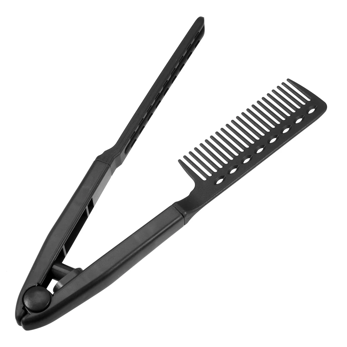 Unique-Bargains Unique-Bargains Hair Straightening Comb ABS Black 2.4mm 24.4cm — product photo