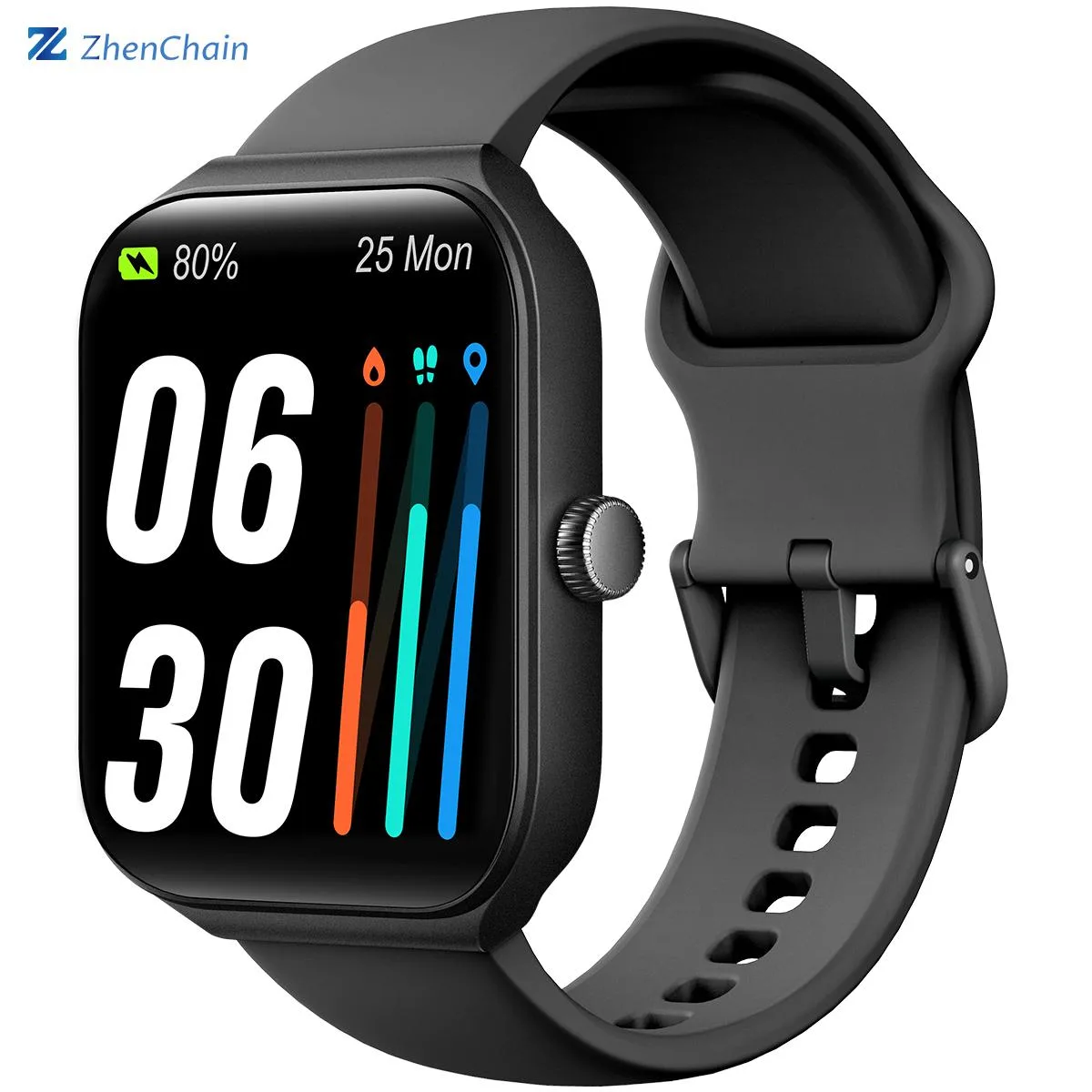 Goldshell Goldshell Smart Watch 1.95" Black/Pink — product photo
