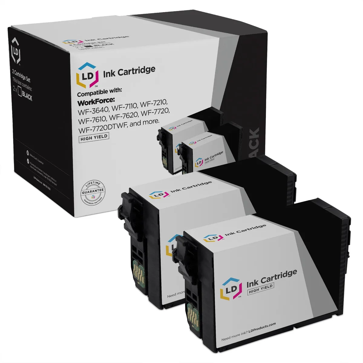 LD Products LD Products Remanufactured Epson 252XL Black Ink Cartridge (2-Pack) 1100 Pages — product photo