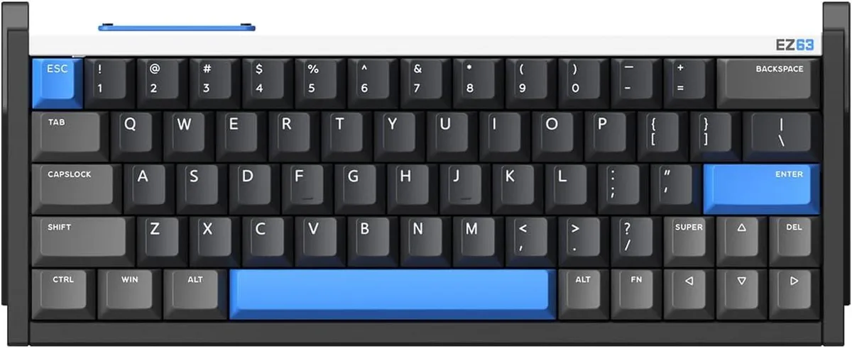 IQUNIX IQUNIX EZ63 60% 64-Key Magnetic Jade Switches 8000Hz Polling Rate Gaming Keyboard — product photo