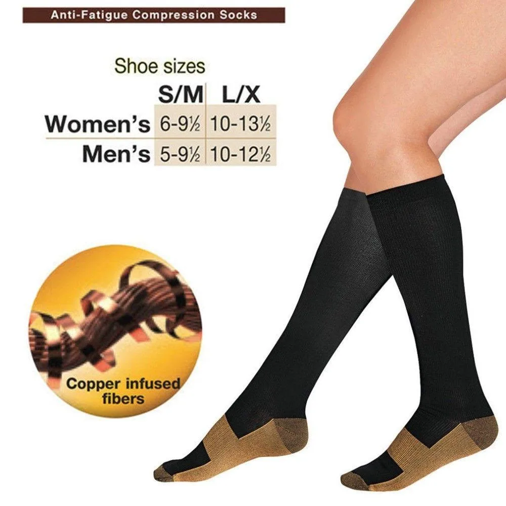 As Seen On TV As Seen On TV 6513 Copper-Infused Men's Socks Black Small/Medium — product photo