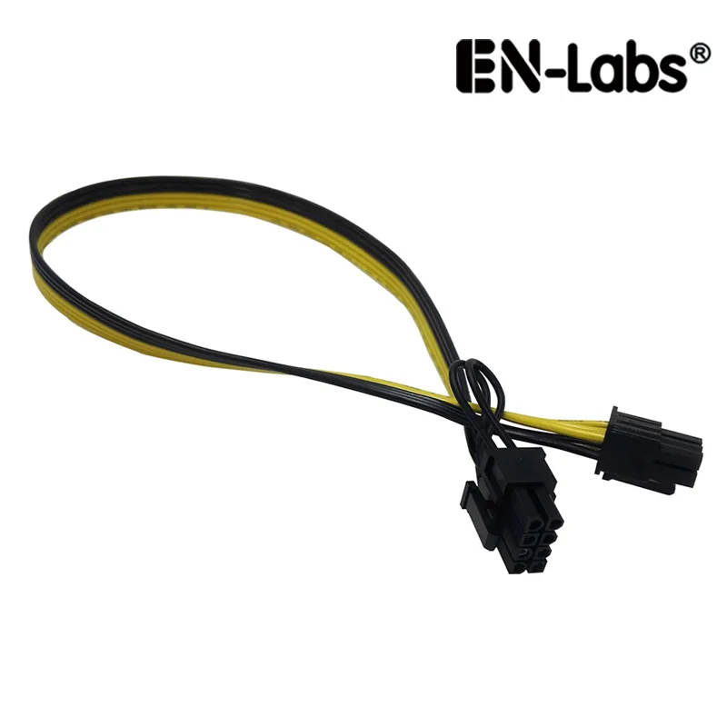 EN-Labs EN-Labs PCIE6P28PMM50CM PCIe 6pin to 8pin(6+2) Male to Male internal power cable 50CM 18AWG — product photo