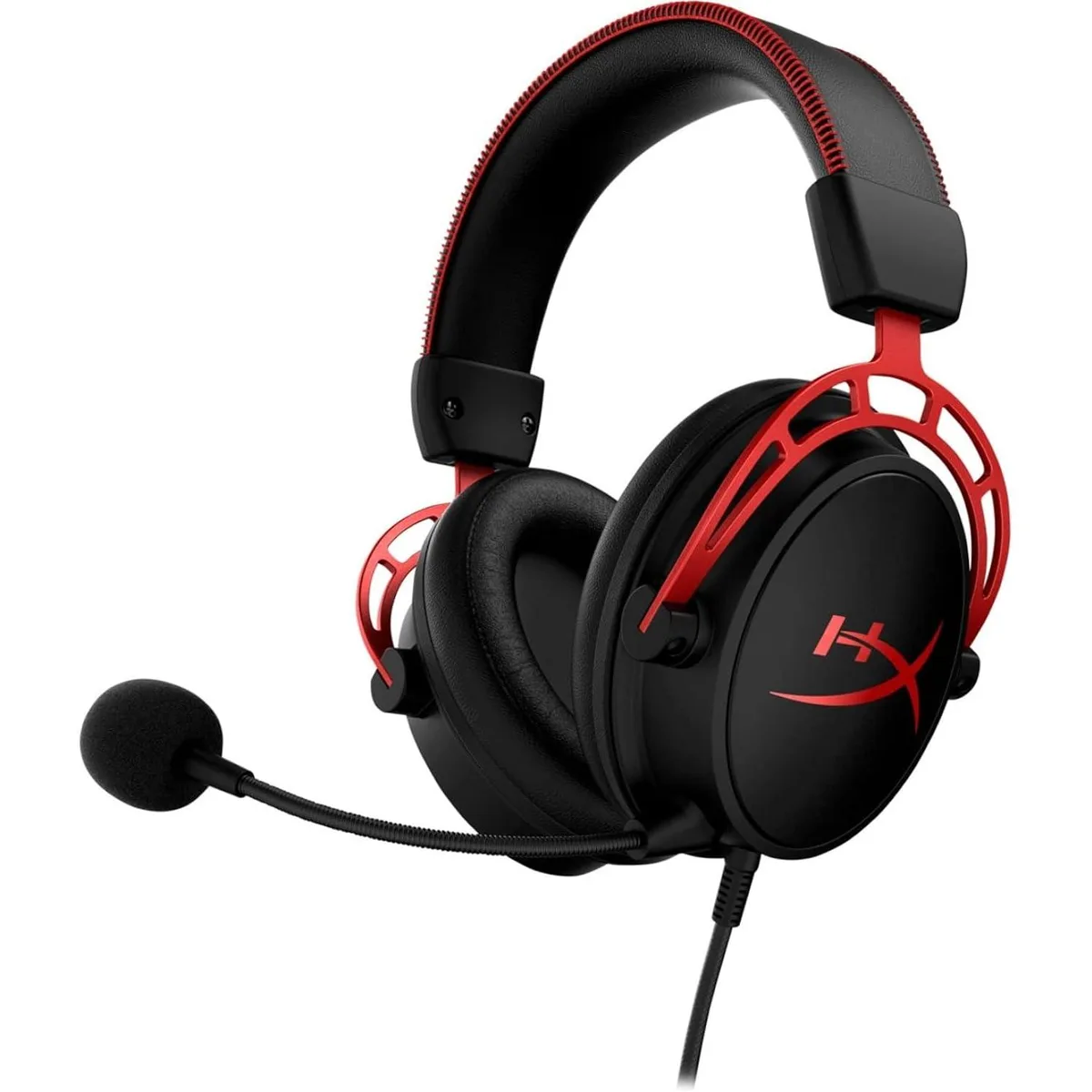 HyperX HyperX Cloud Alpha Gaming Headset Dual Chamber Drivers Aluminum Frame Detachable Mic 3.5mm (4P5L1AA#ABL) — product photo